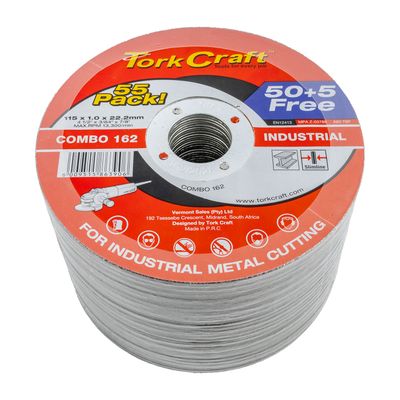 50 + 5 Free Cutting Disc Metal 115 X 1.0 X 22.2 Mm